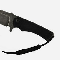 photo coltello outdoor - g10 lama nera logo nero 2